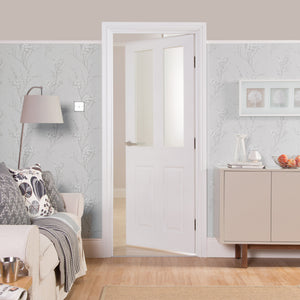 4 Panel Glazed Door FD30 Grained (T2-Panel)