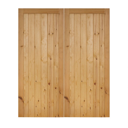 Framed Ledge And Brace Doors pair doors front