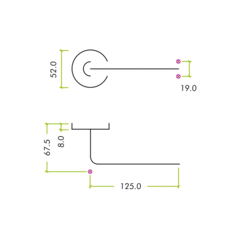 Radius Lever Handle scheme