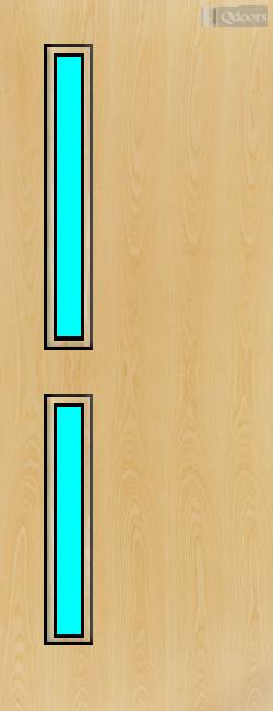 Ash Veneer - 16G - Glazed Fire Door FD30