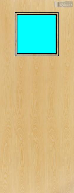 Ash Veneer - 1G - Glazed Fire Door FD30
