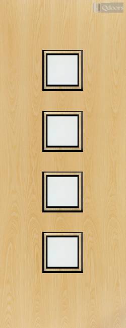 Ash Veneer - 22G - Glazed Fire Door FD30