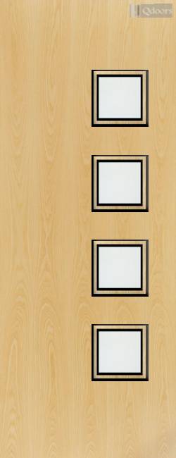 Ash Veneer - 26G - Glazed Fire Door FD30