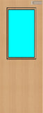Beech Veneer - 8G - Glazed Door (FD30)