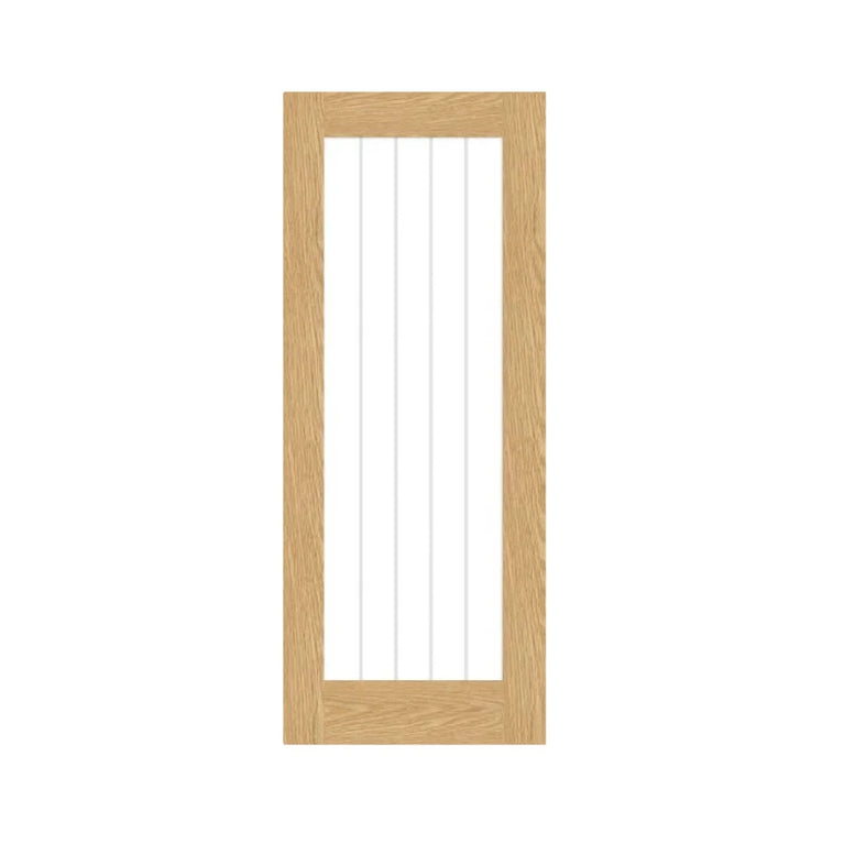 Cottage Oak Unfinished Glazed Internal Door