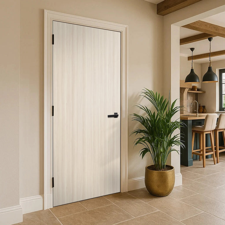 Sevilla Ash Egger laminate door in a modern kitchen interior