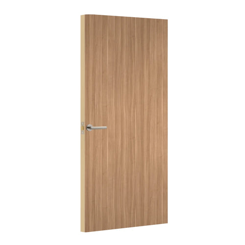 Parona Walnut Egger laminate door, angled view showing edge lippings