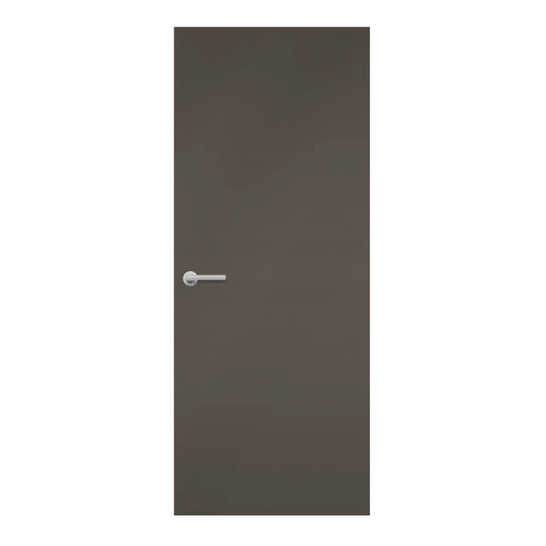 Lava Grey Egger laminate door in versatile grey tone, front view