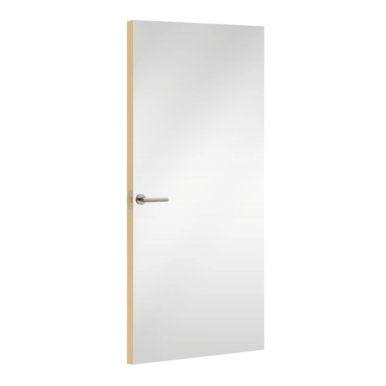 Alpino Formica laminate door, angled view with light edge lippings