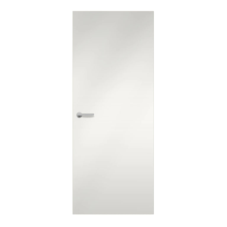 Alpino Formica laminate door in warm cream-white tone, front view