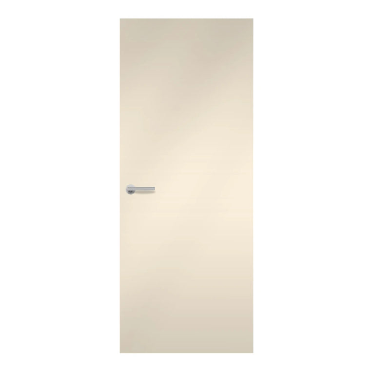 Irish Cream Formica laminate door in soft, creamy shade, front view