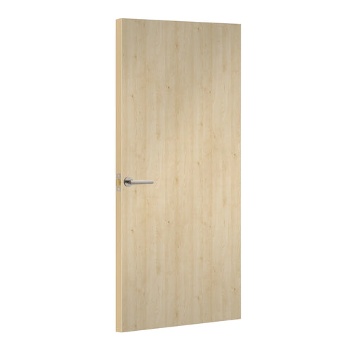 Tromso Maple Formica laminate door, angled view with light edge lippings