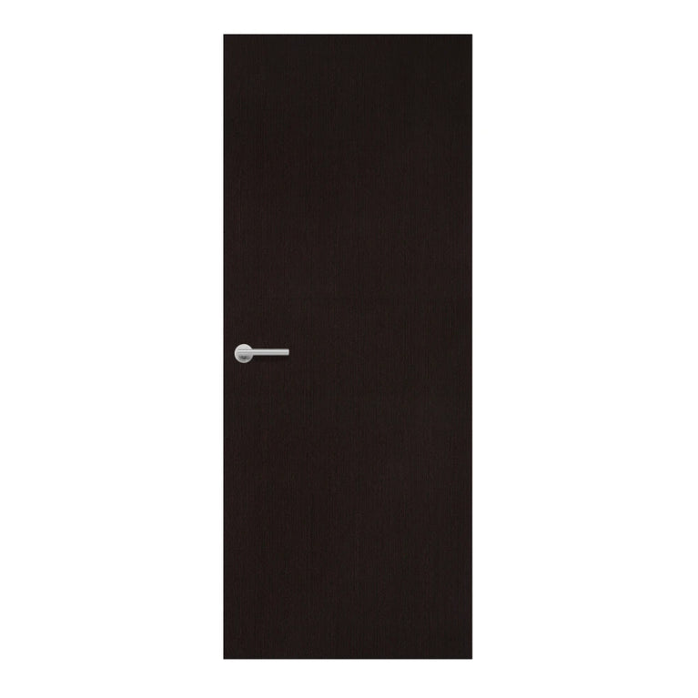 Punga Punga Wood Formica laminate door in striking tropical woodgrain , front view