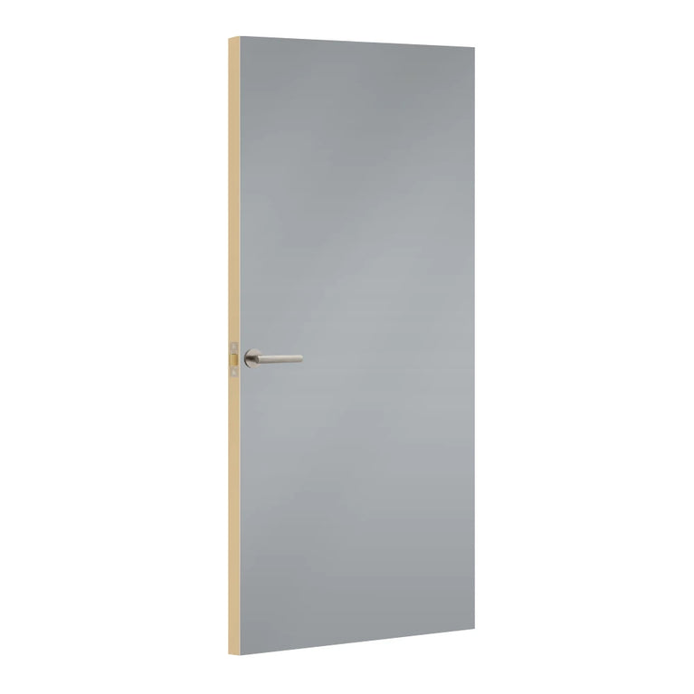 Fox Formica laminate door, angled view with light edge lippings