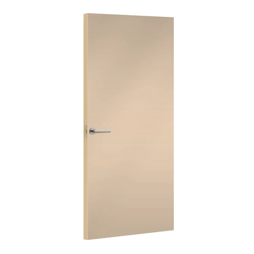 Cygnet Formica laminate door, angled view with light edge lippings