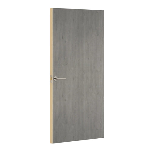 Ventura Oak Formica laminate door, angled view with light edge lippings