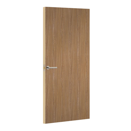 Light Oak Formica laminate door, angled view with light edge lippings