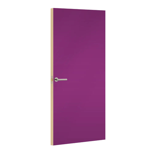 Amarena Formica laminate door, angled view with light edge lippings