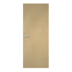Birch Formica laminate door in light birch woodgrain finish, front view