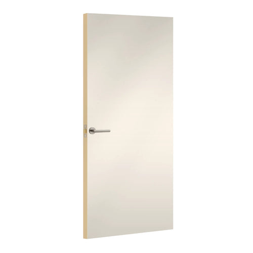 Antique White Formica laminate door, angled view with light edge lippings
