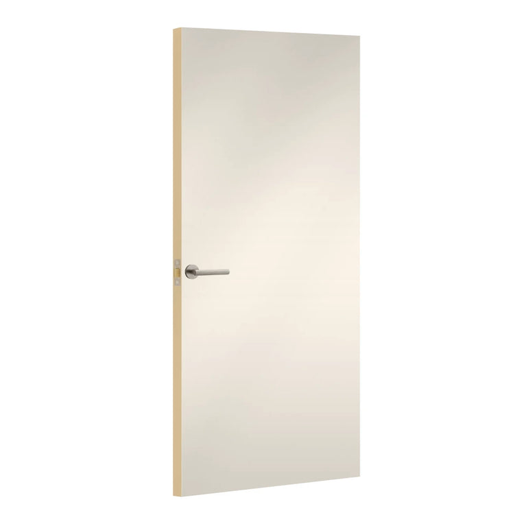 Antique White Formica laminate door, angled view with light edge lippings
