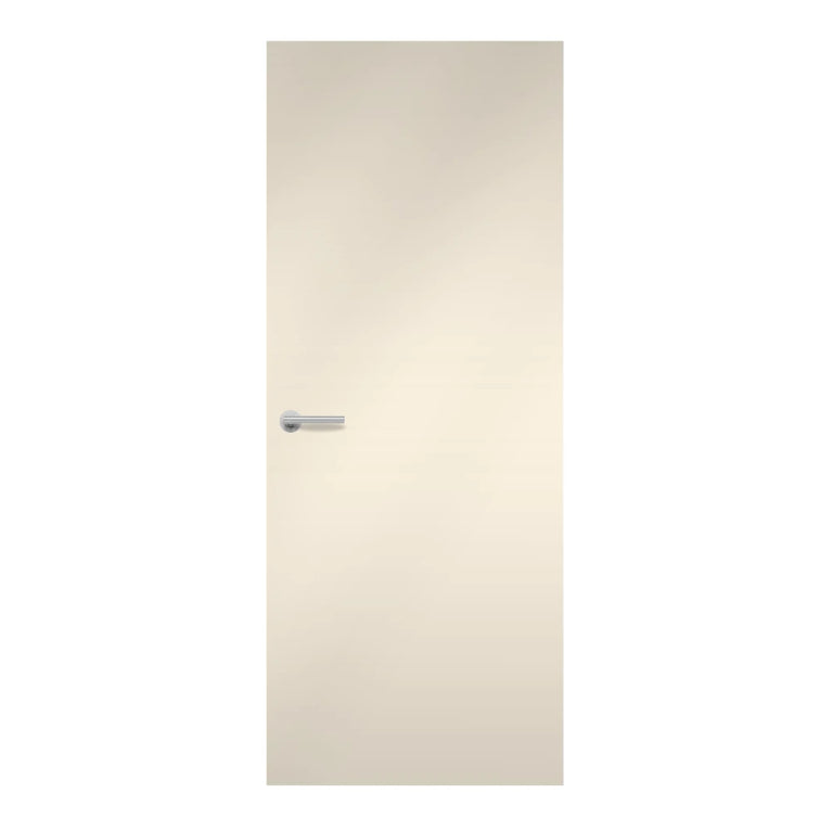 Pearl Formica laminate door a soft pearlescent white finish, front view
