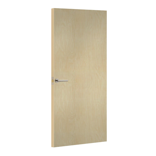 Raw Birchply Formica laminate door, angled view with light edge lippings