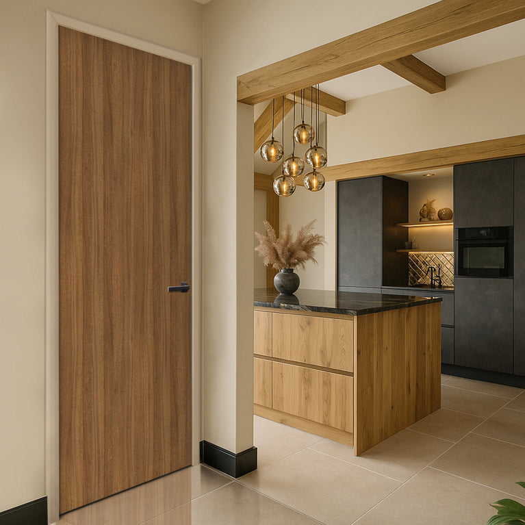 Natural Dijon Walnut FD30 Laminate Door Egger H3734