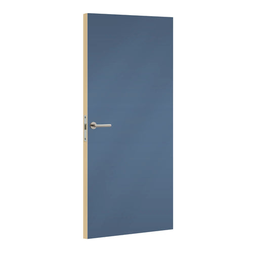 Chardon laminate door in soft neutral tone, angled view