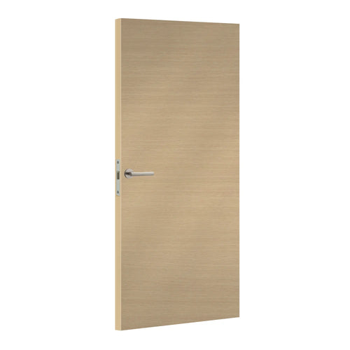 Chene Clair Horizontal laminate door in light oak tone, angled view