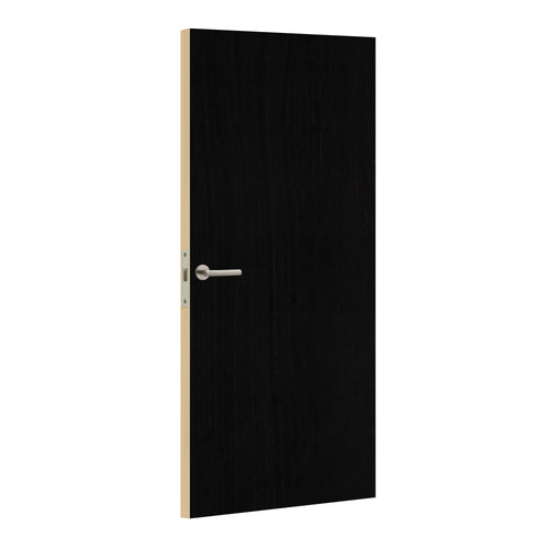 Chene Murano laminate door in refined oak effect, angled view