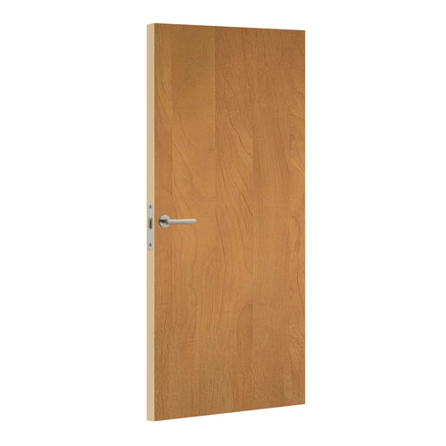 Pommier de Honfleur laminate door in natural applewood effect, angled view