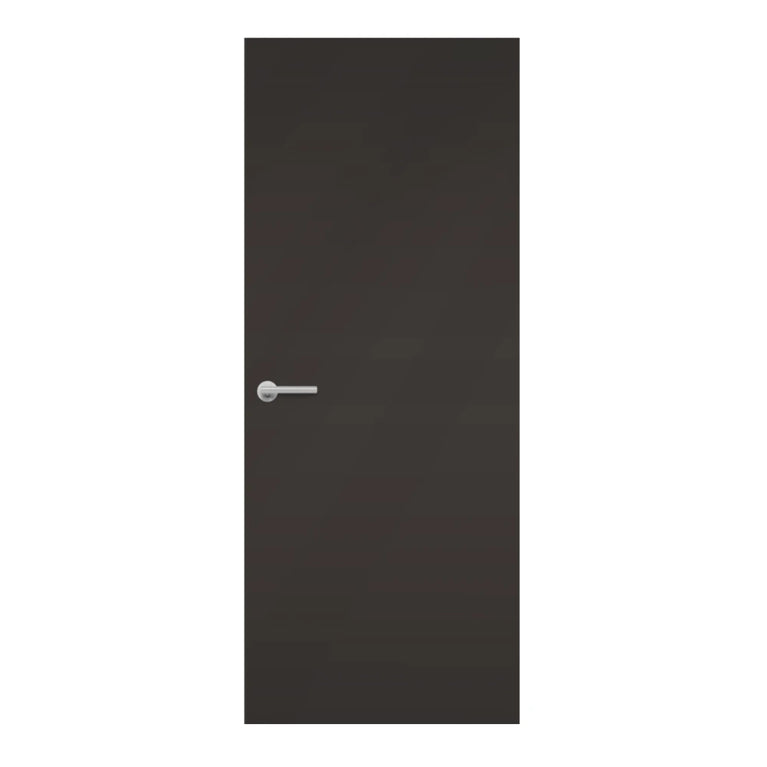 Graphite Grey Egger laminate door in one shade lighter than black color, front view