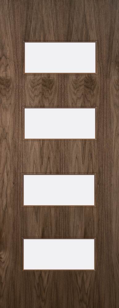 Walnut Veneer - 50G - Glazed Door (FD30)