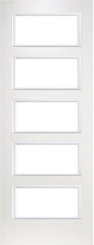 5 Panel Smooth Glazed Door