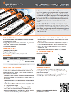 Fire Door Foam 1 hour