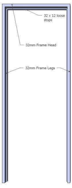 Ash Door Frame (32mm)