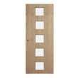 Oak Veneer - 10G - Glazed Door (FD30)