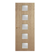 Oak Veneer - 10G - Glazed Door (FD30)