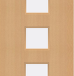 Beech Veneer - 10G - Glazed Fire Door FD60