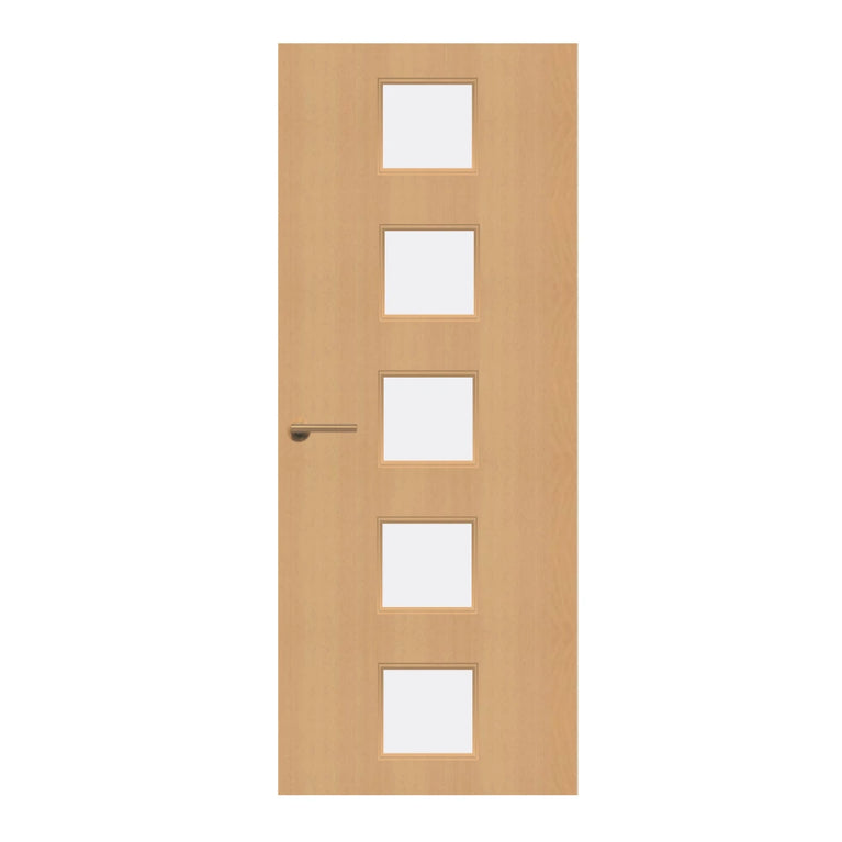 Beech Veneer - 10G - Glazed Door (FD30)