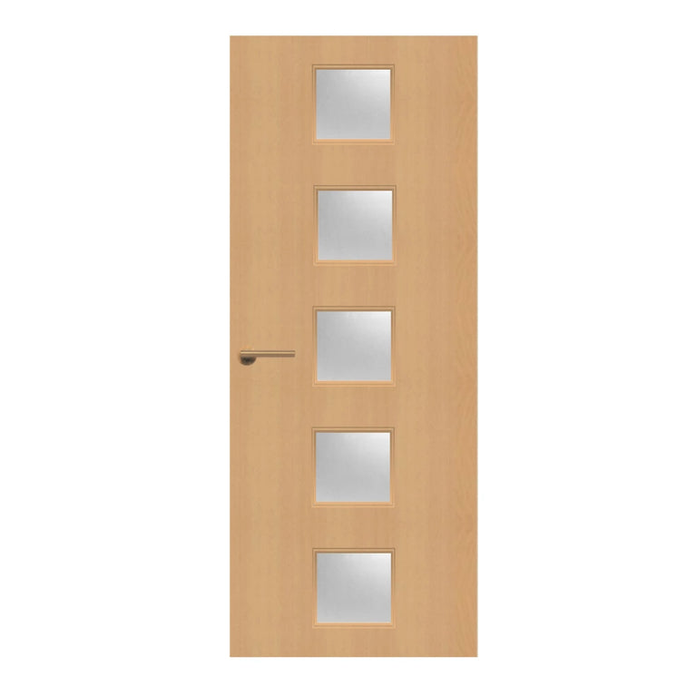 Beech Veneer - 10G - Glazed Door (FD30)