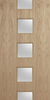 Oak Veneer - 10G - Glazed Door (FD30)