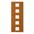 Sapele Veneer - 10G - Glazed Door (FD30)