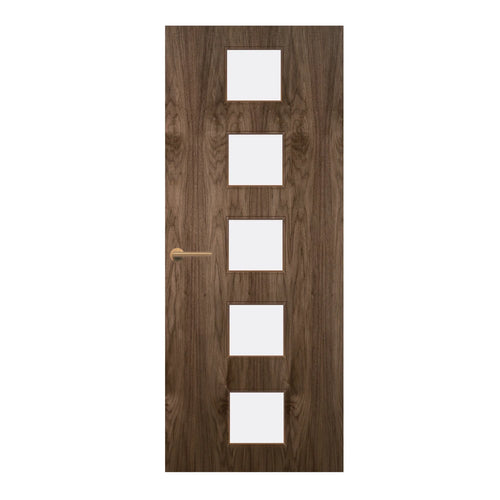 Walnut Veneer - 10G - Glazed Door (FD30)