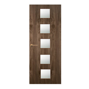 Walnut Veneer - 10G - Glazed Door (FD30)