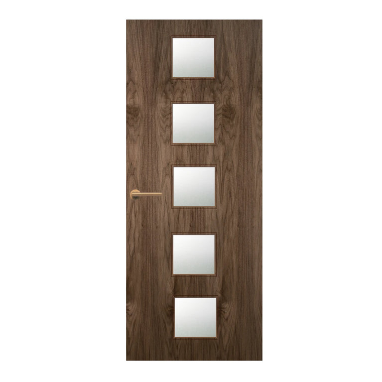 Walnut Veneer - 10G - Glazed Door (FD30)