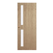 Oak Veneer - 16G - Glazed Door (FD30)