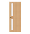 Beech Veneer - 16G - Glazed Fire Door FD60