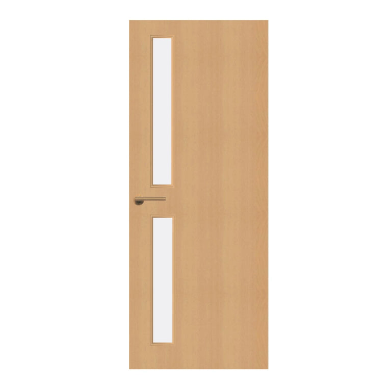 Beech Veneer - 16G - Glazed Door (FD30)